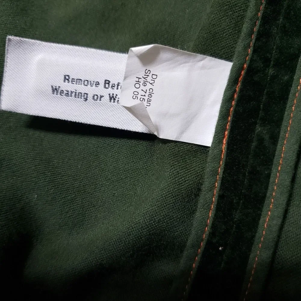 J. Crew Men's Dark Green Velvet Blazer
